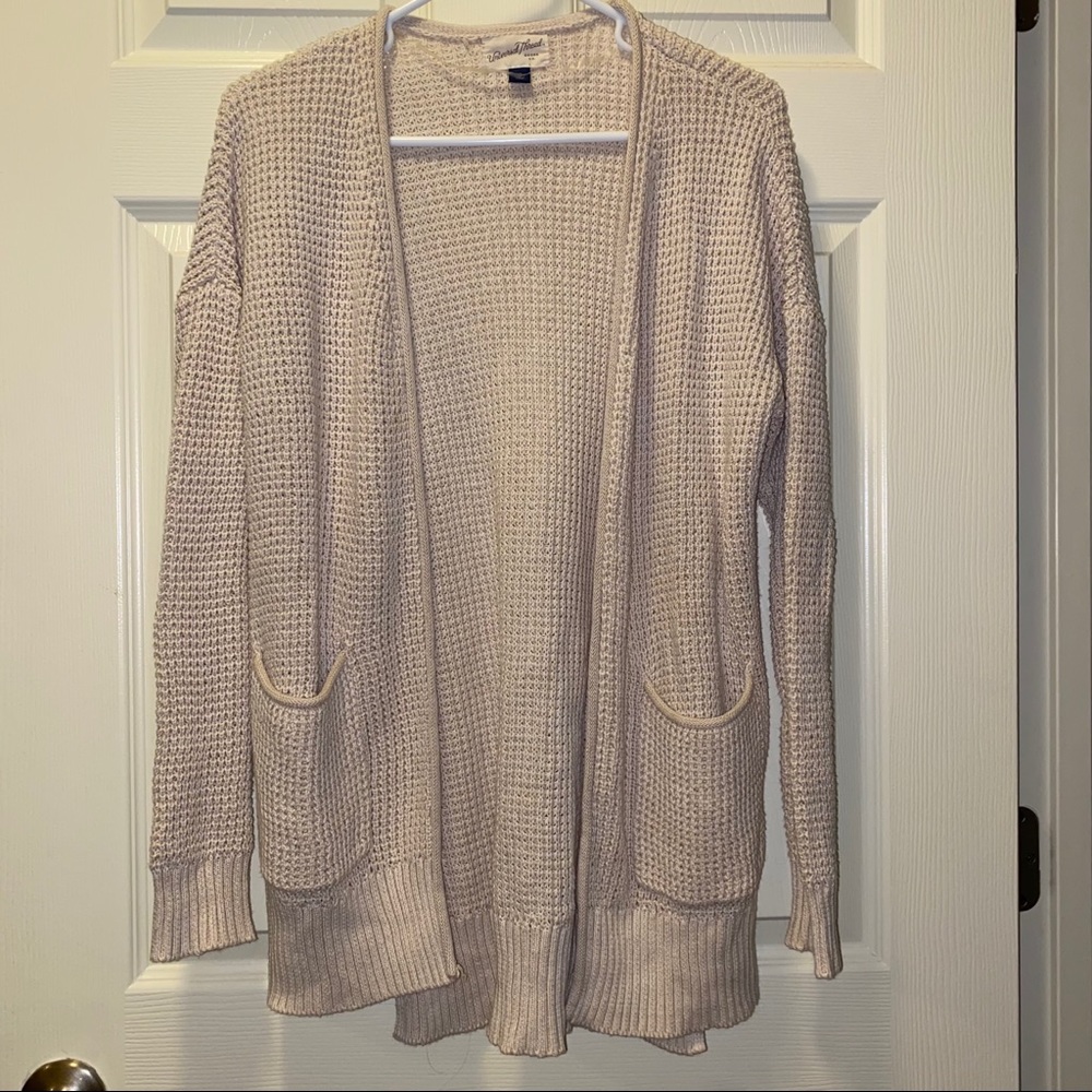 Tan Universal Thread Knit Cardigan S